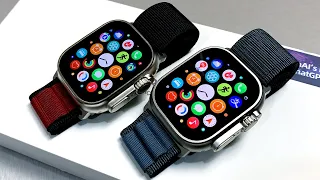 GS Ultra 9 Max AMOLED (New KING) vs HK8 Pro Max 2nd Gen - Comparison Best Apple Watch Ultra Copies!