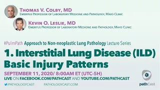 Interstitial Lung Disease (ILD) Basic Injury Patterns - Colby & Leslie (Mayo Clinic) - #PULMPATH