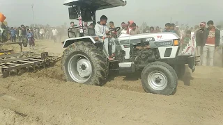 Eicher 557 tractor best performance with 2 harrow in chulkana