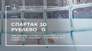 «Спартак» — «Рублево» (девушки 2010-2009 гг. р.) — 10:0 (5:0)