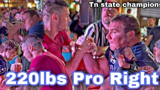 220lbs Pro right - 2022 Tennessee State Armwrestling Championship