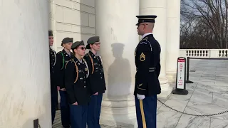 LCHS JROTC wreath laying Arlington National Cemetery Dec. 17, 2021