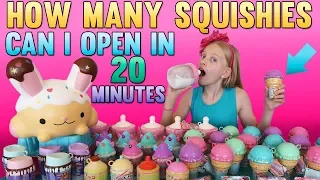 HUGE Squishy Toys Opening Challenge with My Brother