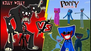 Killy Willy VS Huggy Wuggy Poppy Playtime [Minecraft PE]