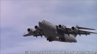 (RARE) Boeing C-17 Globemaster / Landing @ Naples Capodichino Airport RWY 24 / HD