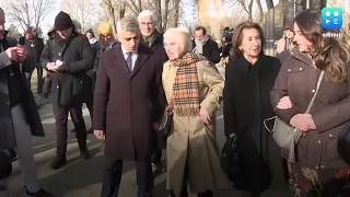 London mayor visits Auschwitz camp with survivor