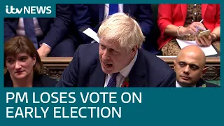 Live: MPs vote on PM's call for December 12 general election | ITV News
