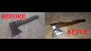 DIY. Restoration of the 1960 marching ax. Восстановление туристического топора 1960-х.