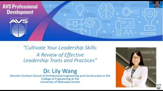 AVS PLC Webinar: Cultivate Your Leadership Skills - Effective Leadership Traits and Practices