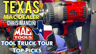 Mac Tools: Texas Dealer Tool Truck Tour, Top Dealer Picks. Chris Mancini- Temple/ Waco Texas Edition