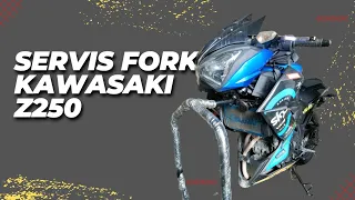 Cara Servis Fork Kawasaki Z250