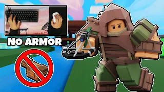 Playing Archer Kit With No Armor Until I Lose (Roblox Bedwars)