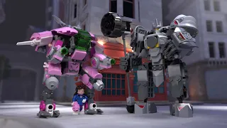 Heroes of Overwatch: D.Va vs Reinhardt  - LEGO Overwatch Collectibles – 75973