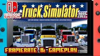 Real Truck Simulator USA Car Games - Driving Games 2022 - (Nintendo Switch) - Framerate & Gameplay