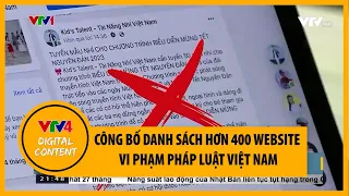 Công bố danh sách hơn 400 website vi phạm pháp luật Việt Nam | VTV4