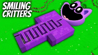 I found a SMILING CRITTERS MAZE in Minecraft ! What's INSIDE the BIGGEST CATNAP ?!