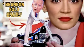 Joe Biden ACTION FIGURE Motorcycle Jump