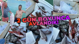 2 GÜN BOYUNCA PARAGAT VE AĞCILIK YAPTIK! | TEKNE BALIKLA DOLDU!