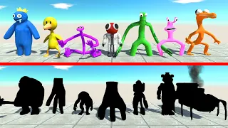Creepy Monster Battle | Rainbow Friends VS Random Team - ARBS