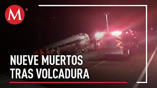 Sube a 9 cifra de muertos tras accidente de pipa en Michoacán