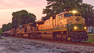 NS 1067 "Reading" Leads train 64Q at Stockbridge, GA at Sunset - 6/14/22