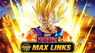 BEST TUR??? LEVEL 10 LINKS 100% RAINBOW STAR INT MAJIN VEGETA! (DBZ: Dokkan Battle)