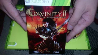 Nostalgamer Unboxing Divinity II 2 Two The Dragon Knight Saga On Microsoft Xbox 360 UK PAL Version