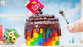 Amazing Rainbow Kitkat Cake🌈1000+ Miniature Rainbow Cake Recipe🌞Best Of Rainbow Cake Ideas