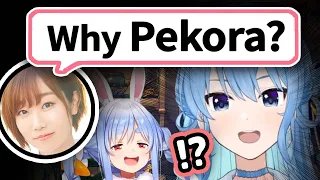 JP Voice Actress Asks Suisei About Pekora's "Almond" Meme【Hololive】