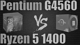Ryzen 5 1400 vs Pentium G4560 Test in 5 Games With (GTX 1060)