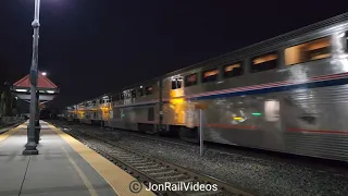 12/7/22 Pre: Amtrak Sunset Limited 2 flies by El Monte led by AMTK 160 & PV GM&O 50 Patron Tequila