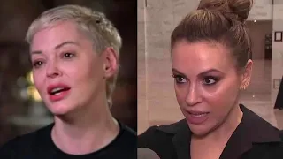 Rose McGowan Rips Alyssa Milano: ‘You Go After Kavanaugh and Trump But Not Biden, You Are a Fraud’