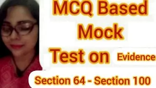 Mock Test on Evidence Act Section 64 - 100 | #evidenceact #judiciary #rjs #hjs #mocktest
