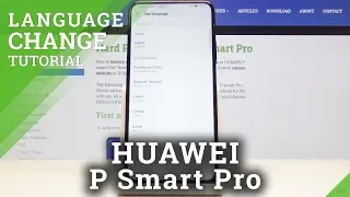 How to Update Language Settings in Huawei P Smart Pro - Change Language