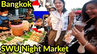 🇹🇭 LOCAL GIRLS NEVER TRY IT | SWU NIGHT MARKET IN BANGKOK, THAILAND
