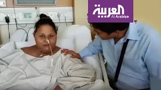 إيمان المصرية أكثر سعادة بعد أن فقدت نصف وزنها