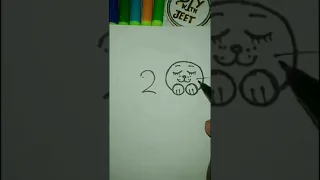 How To Draw Cat 🐈 From (200) #shorts