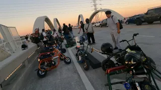 605minibikes ride out. From Whittier blv to 6th street bridge!!