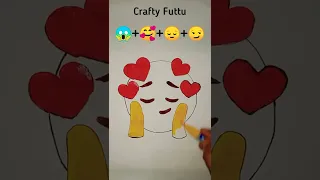 😱+🥰+😞+😏|EMOJI MIX ART | SATISFYING CREATIVE ART | #satisfyingart #creativeart #art #mixemoji #Shorts