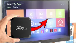 تحويل تلفاز عادي الى تلفاز ذكي بجودة 4K 🔥 جهاز x96 mini 🔥