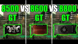 GeForce 8500 GT vs GeForce 8600 GT vs GeForce 8800 GT Test In 7 Games (No FPS Drop - Capture Card)