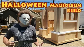 Making a Halloween Mausoleum - Haunted Cemetery Crypt Build