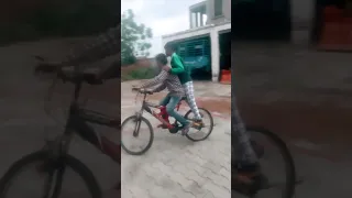 Kids cycling