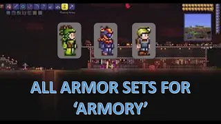 Terraria all armor sets you need for 'armory' achievement