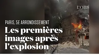 Explosion à Paris : les images de l'incendie et des immeubles effondrés