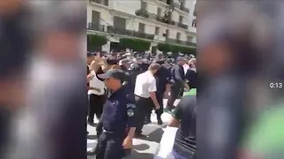 Arracher les drapeaux Amazigh c'est un noveau métier de la polices de Gaid salah.