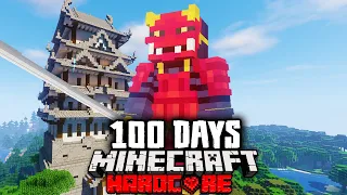 I Survived 100 Days as a SAMURAI in Hardcore Minecraft