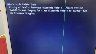 حل مشكله f1. microcode update ERRoR