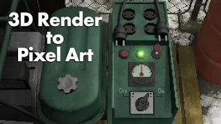 Using 3D renders made in Blender to create Pixel Art scenes for games.
