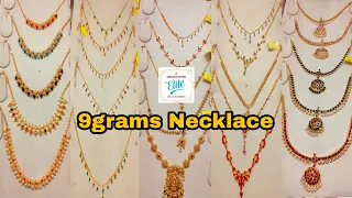9grams Lightweight Necklace | Stone Necklace | Traditional Attigai | Saravana Elite